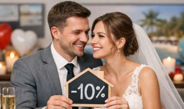 Скидка -10% для молодоженов